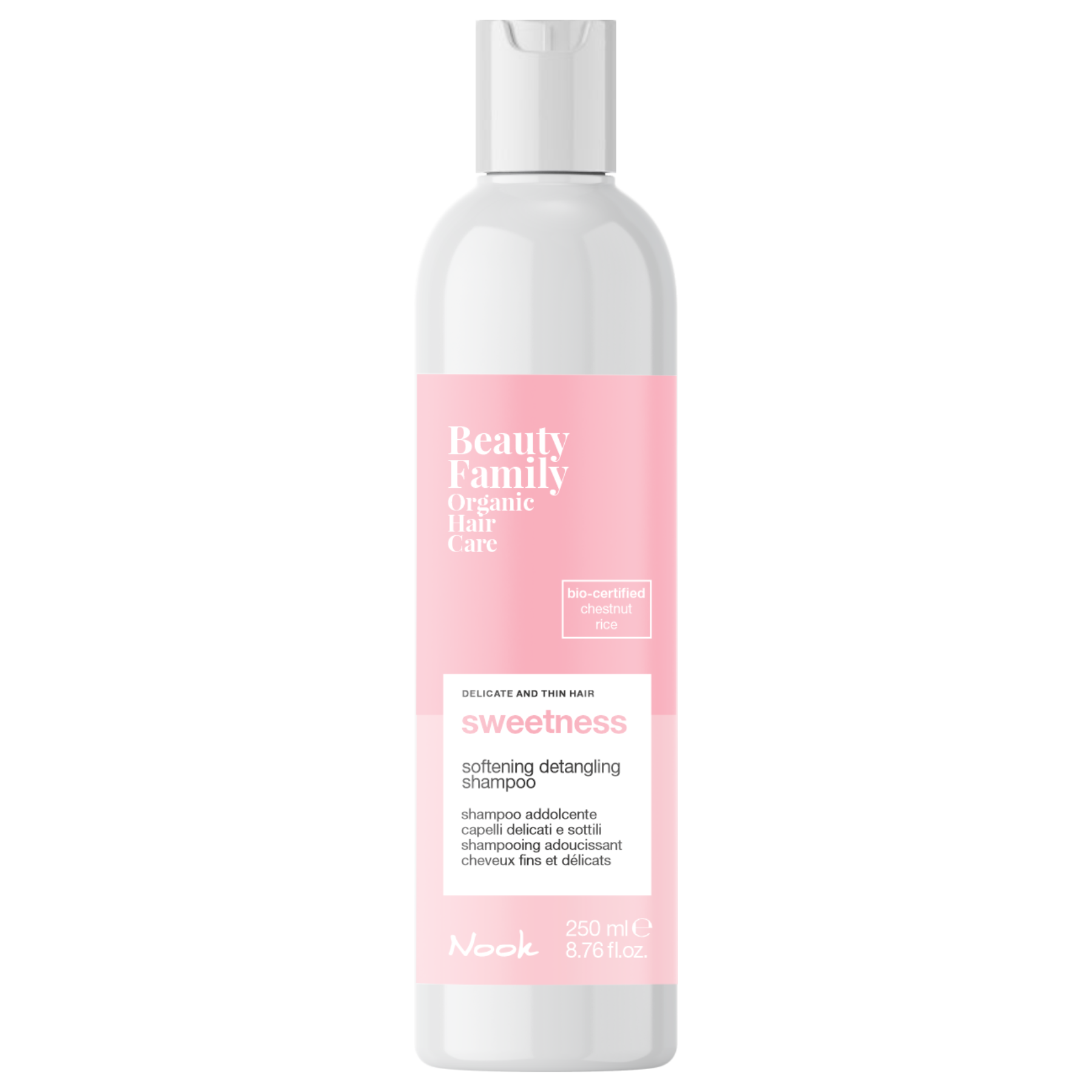 Nook Sweetness šampūnas ploniems plaukams