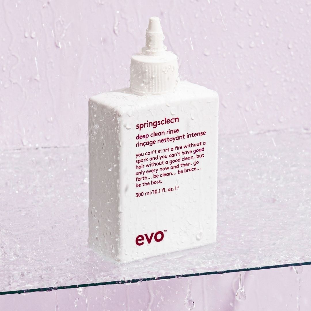 evo springsclean dziļi attīrošs šampūns cirtainiem matiem