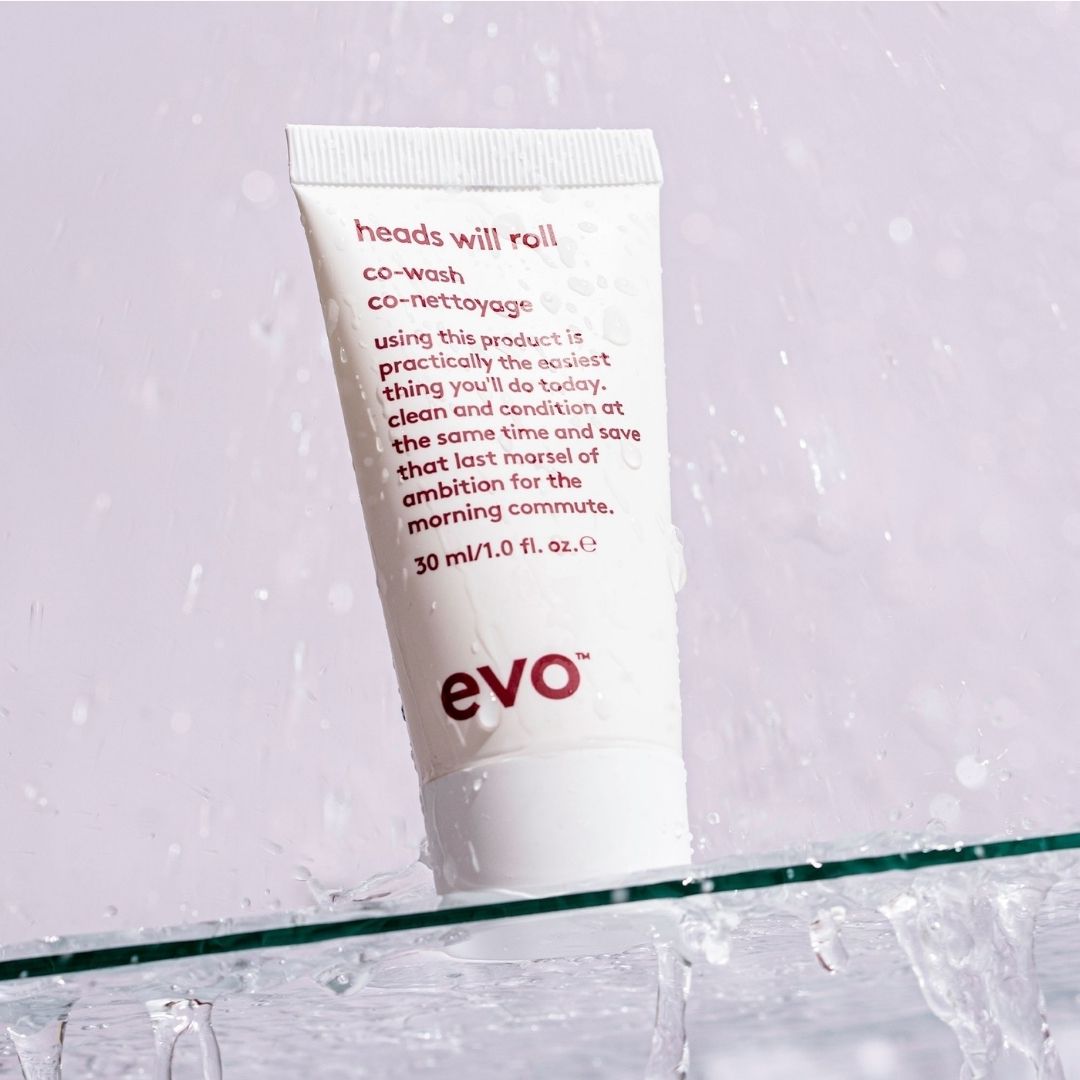 evo heads will roll kondicionējošs mini šampūns sprogām