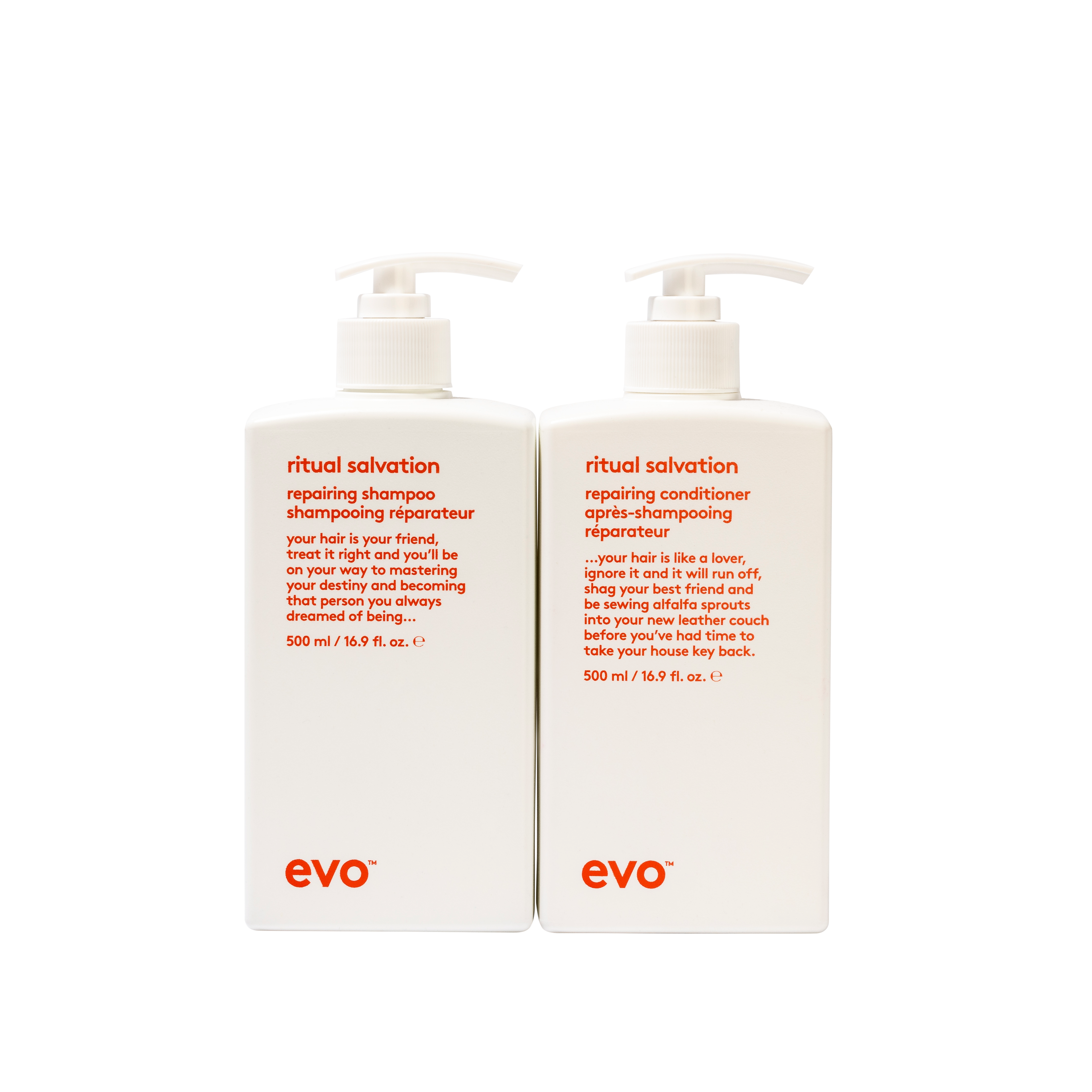evo buddies repair: ritual salvation šampūns + kondicionieris