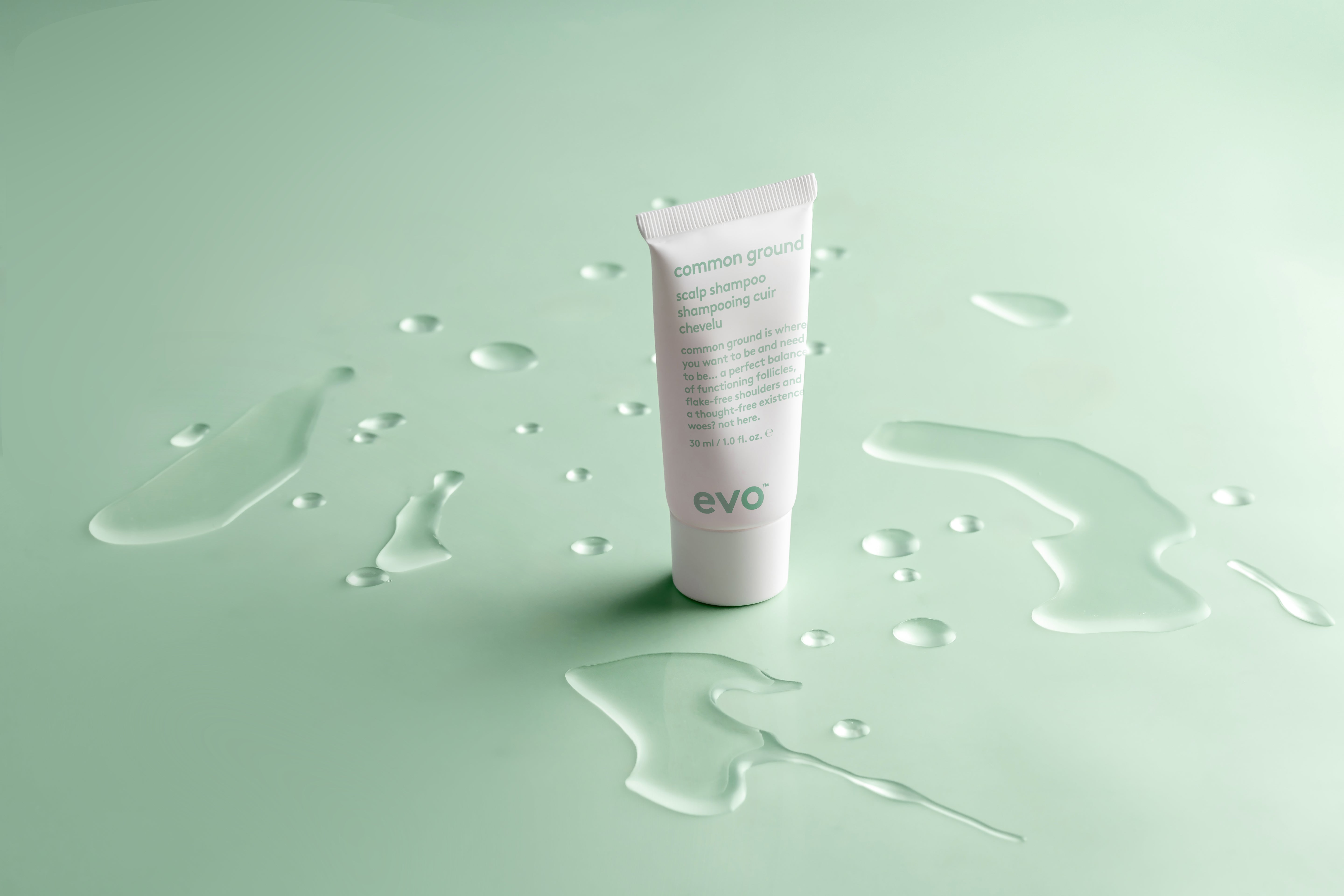 evo common ground scalp mini šampūns jutīgai ādai