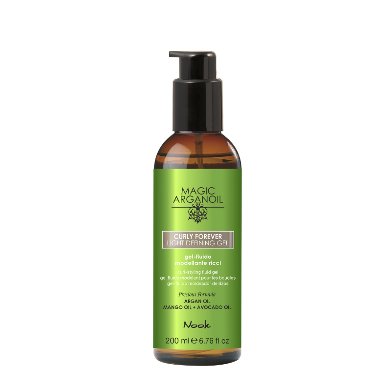 Nook Magic Arganoil CURLY FOREVER vieglas fiksācijas cirtu veidošanas želeja