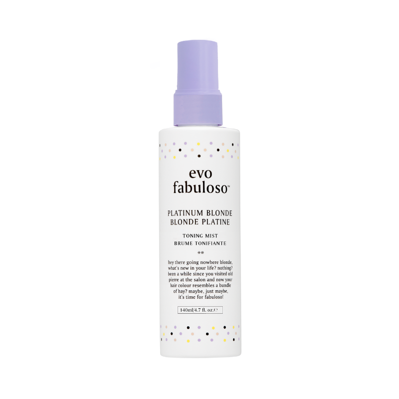evo bye bye brass: fabuloso platinum krāsas kondicionieris + TONĒJOŠS SPREJS