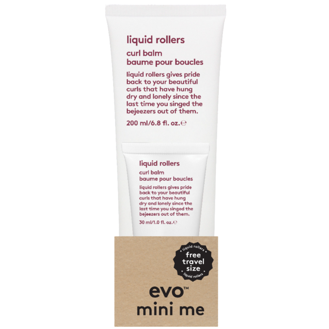 evo mini me: liquid rollers balzams cirtām + travel liquid rollers