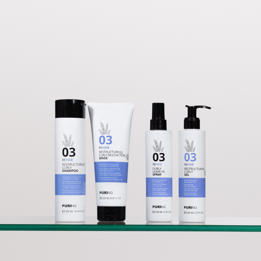 PURING REHAB struktūras atjaunojoša maska cirtainiem matiem