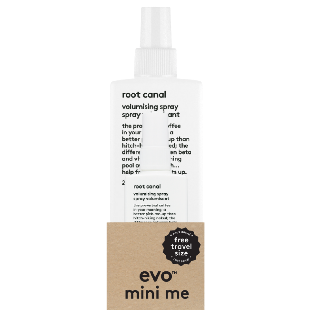 evo mini me: root canal saknes paceļošs sprejs + travel root canal