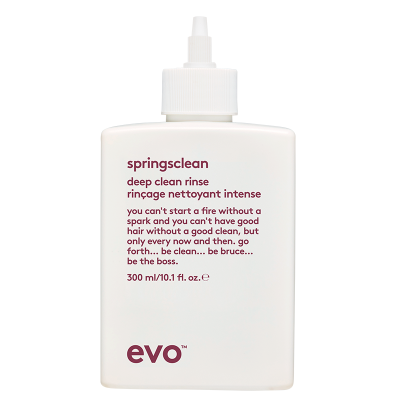 evo springsclean dziļi attīrošs šampūns cirtainiem matiem
