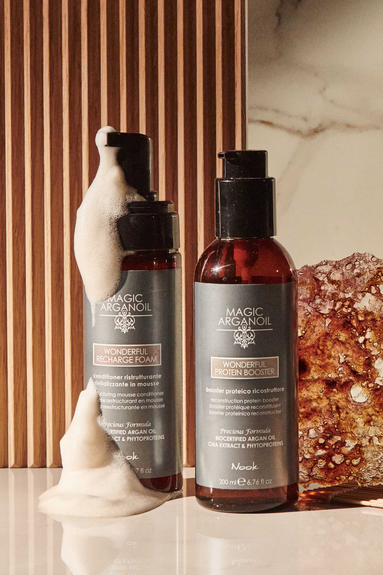 Nook Magic Arganoil WONDERFUL proteīnu un fitoproteīnu būsteris