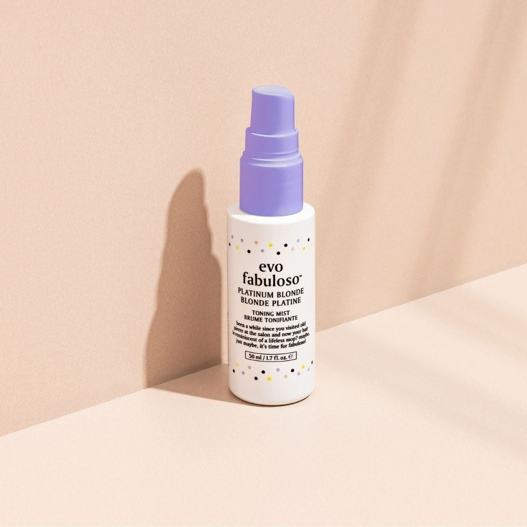 evo fabuloso platinum blonde mini izsmidzināms tonējošs līdzeklis