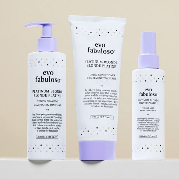 evo fabuloso platinum blonde mini izsmidzināms tonējošs līdzeklis