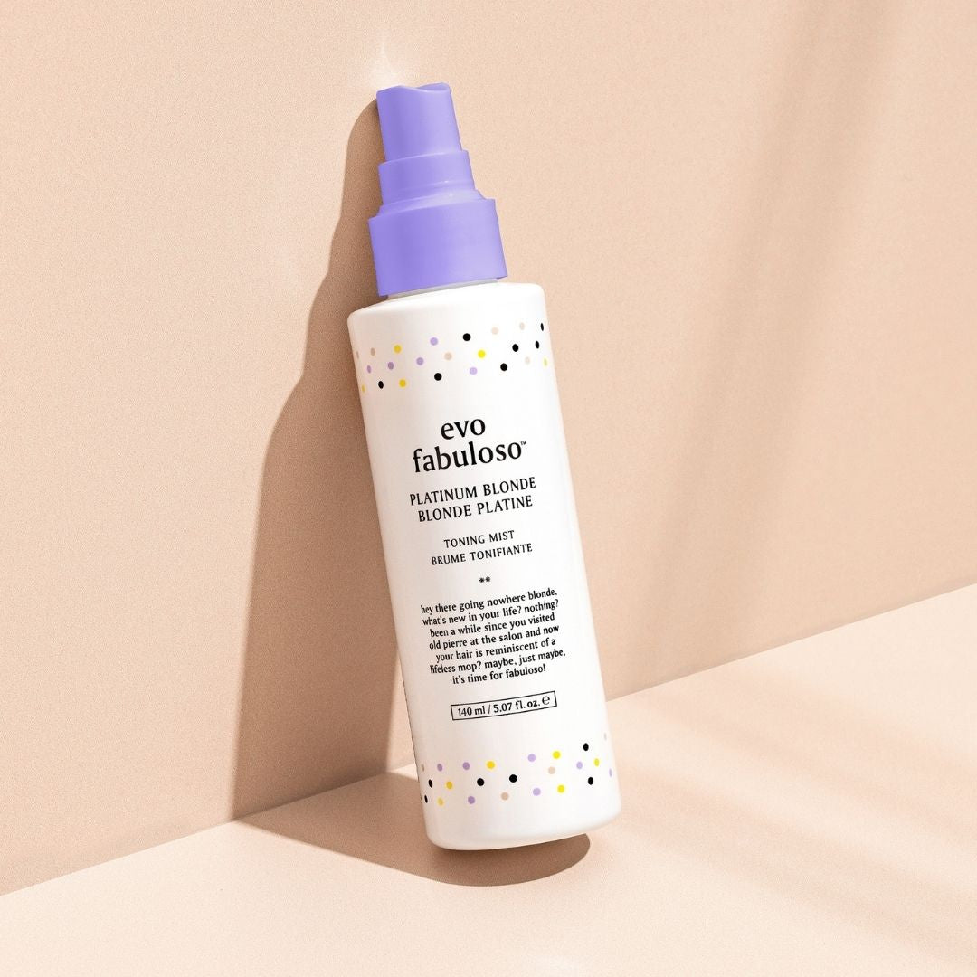 evo fabuloso platinum blonde izsmidzināms tonējošs līdzeklis