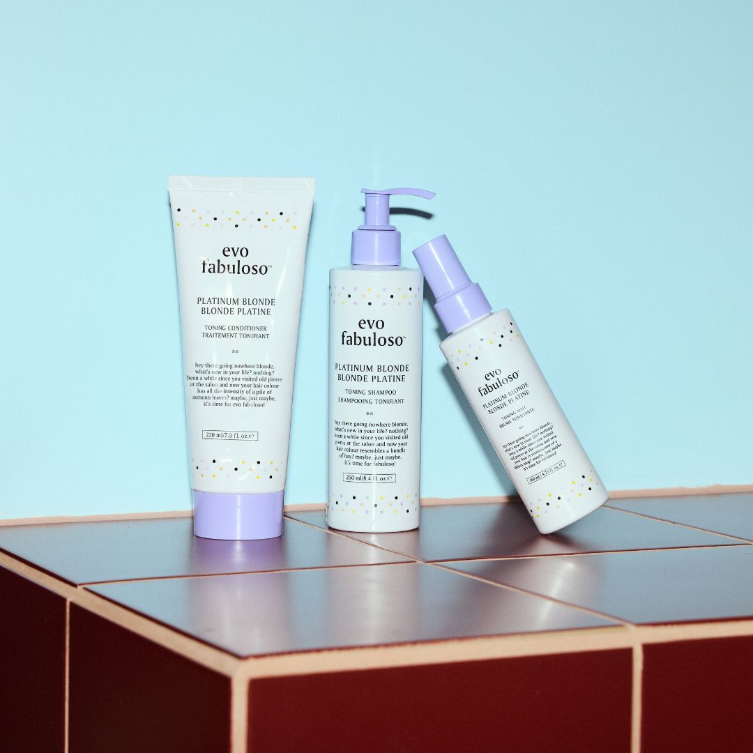 evo fabuloso platinum blonde izsmidzināms tonējošs līdzeklis