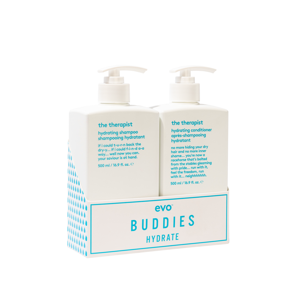 evo buddies hydrate: the therapist šampūns + kondicionieris