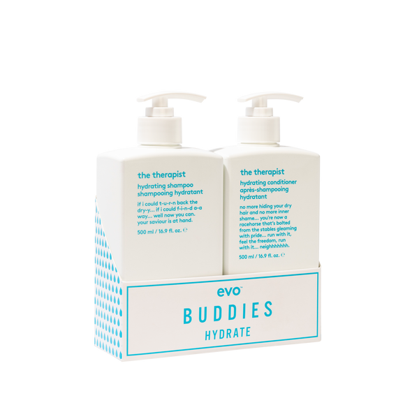 evo buddies hydrate: the therapist šampūns + kondicionieris