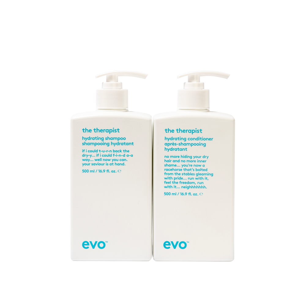 evo buddies hydrate: the therapist šampūns + kondicionieris