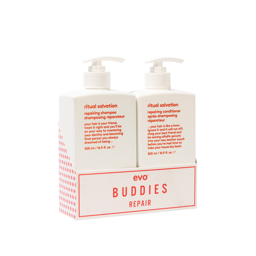 evo buddies repair: ritual salvation šampūns + kondicionieris