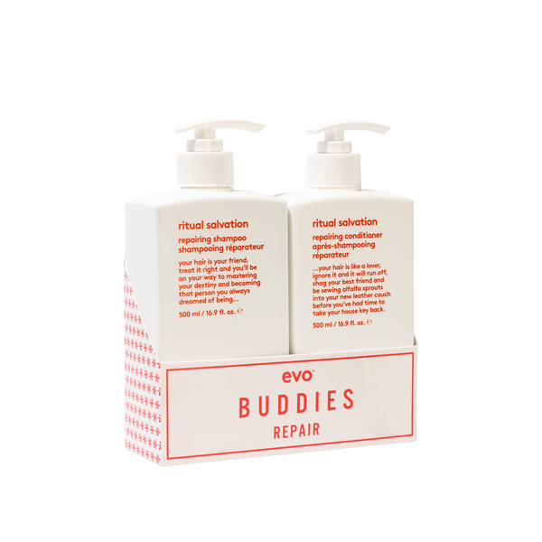 evo buddies repair: ritual salvation šampūns + kondicionieris