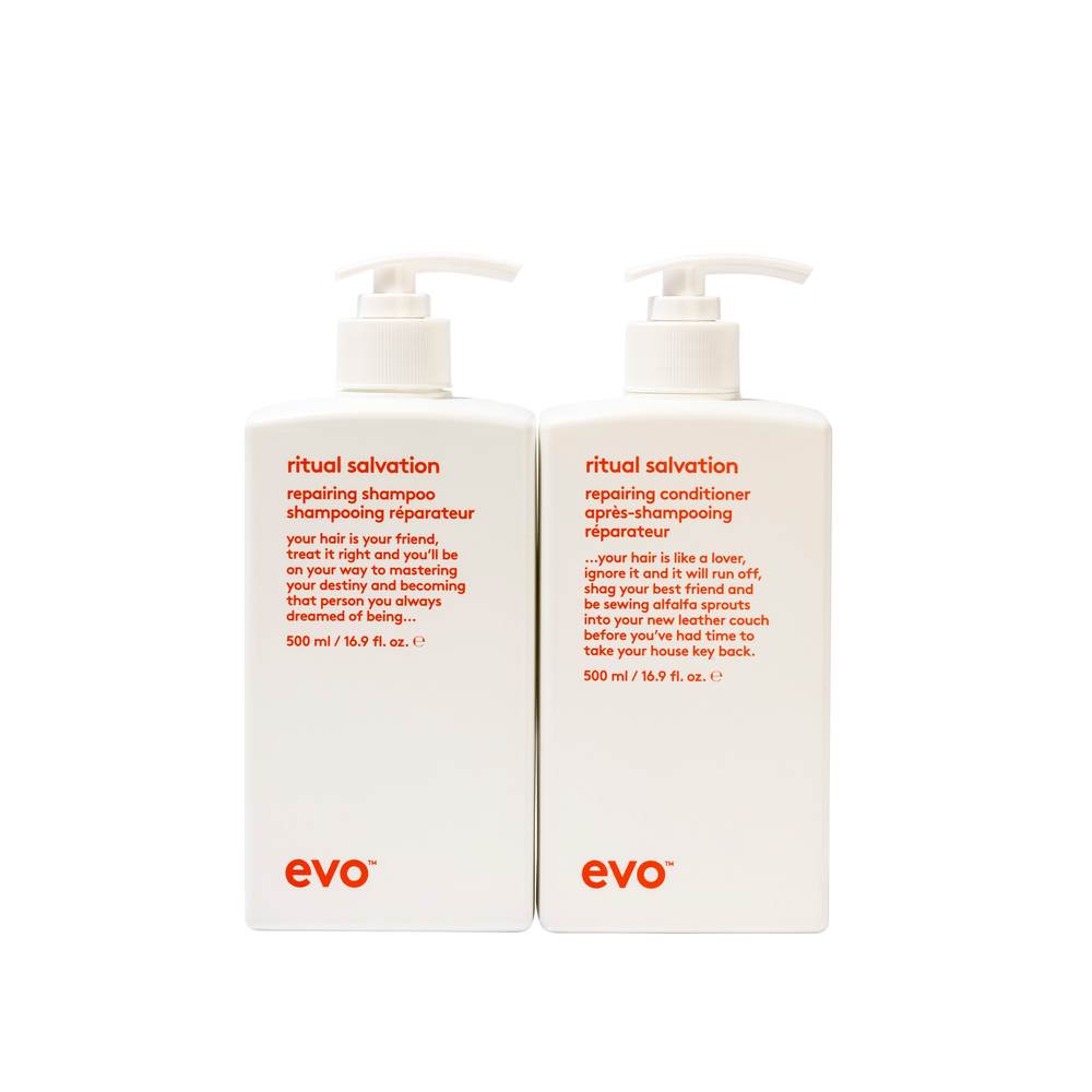 evo buddies repair: ritual salvation šampūns + kondicionieris