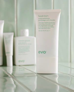 evo head start scalp galvas ādas skrubis