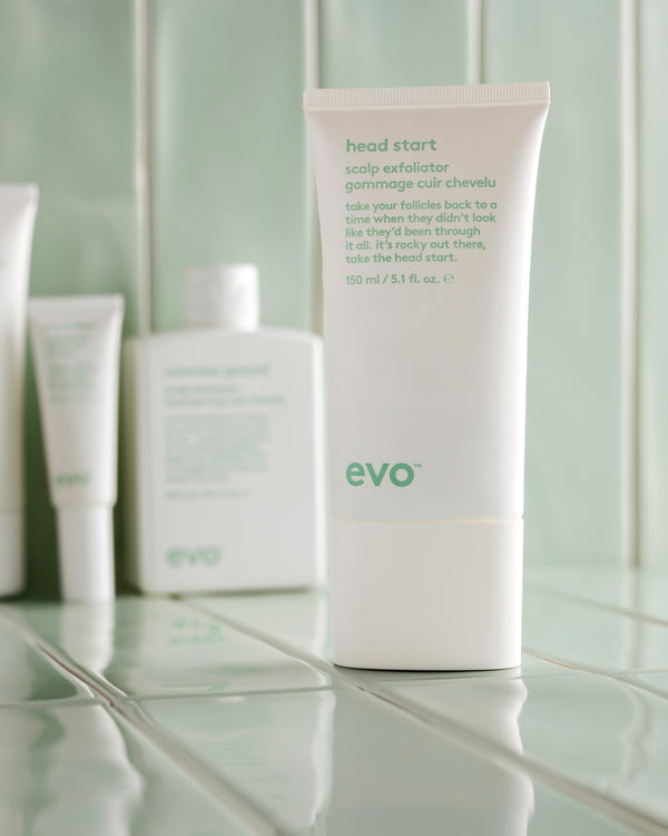 evo head start scalp galvas ādas skrubis