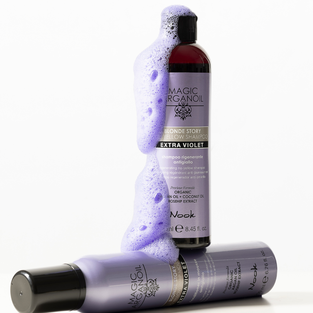 Nook Magic Arganoil BLONDE STORY NO YELLOW tonējošs šampūns