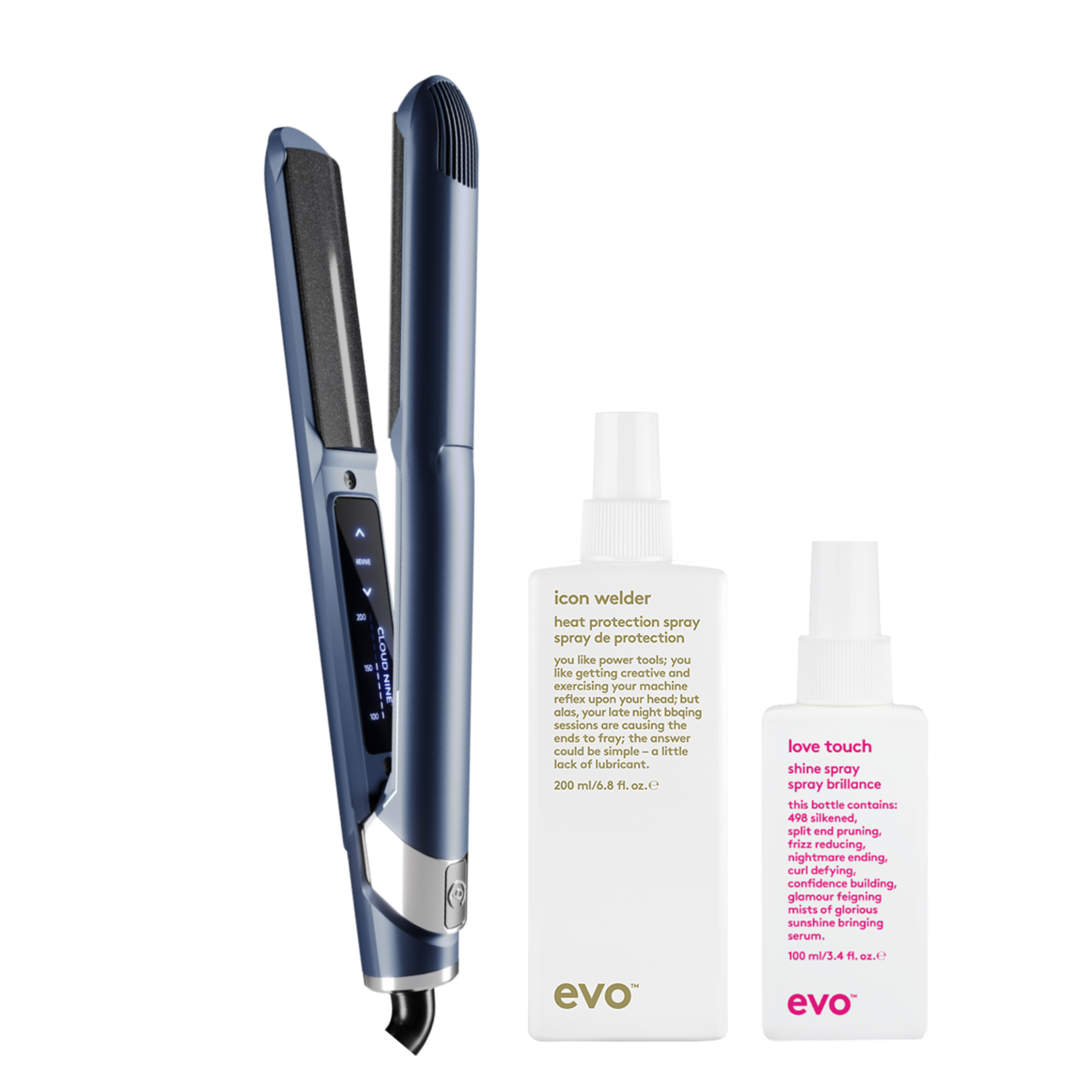 Cloud Nine rinkinys “Contouring 2in1 Iron & Icon Welder & Love Touch”