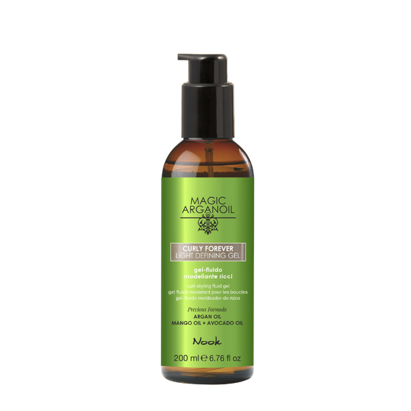 Nook Magic Arganoil CURLY FOREVER vieglas fiksācijas cirtu veidošanas želeja