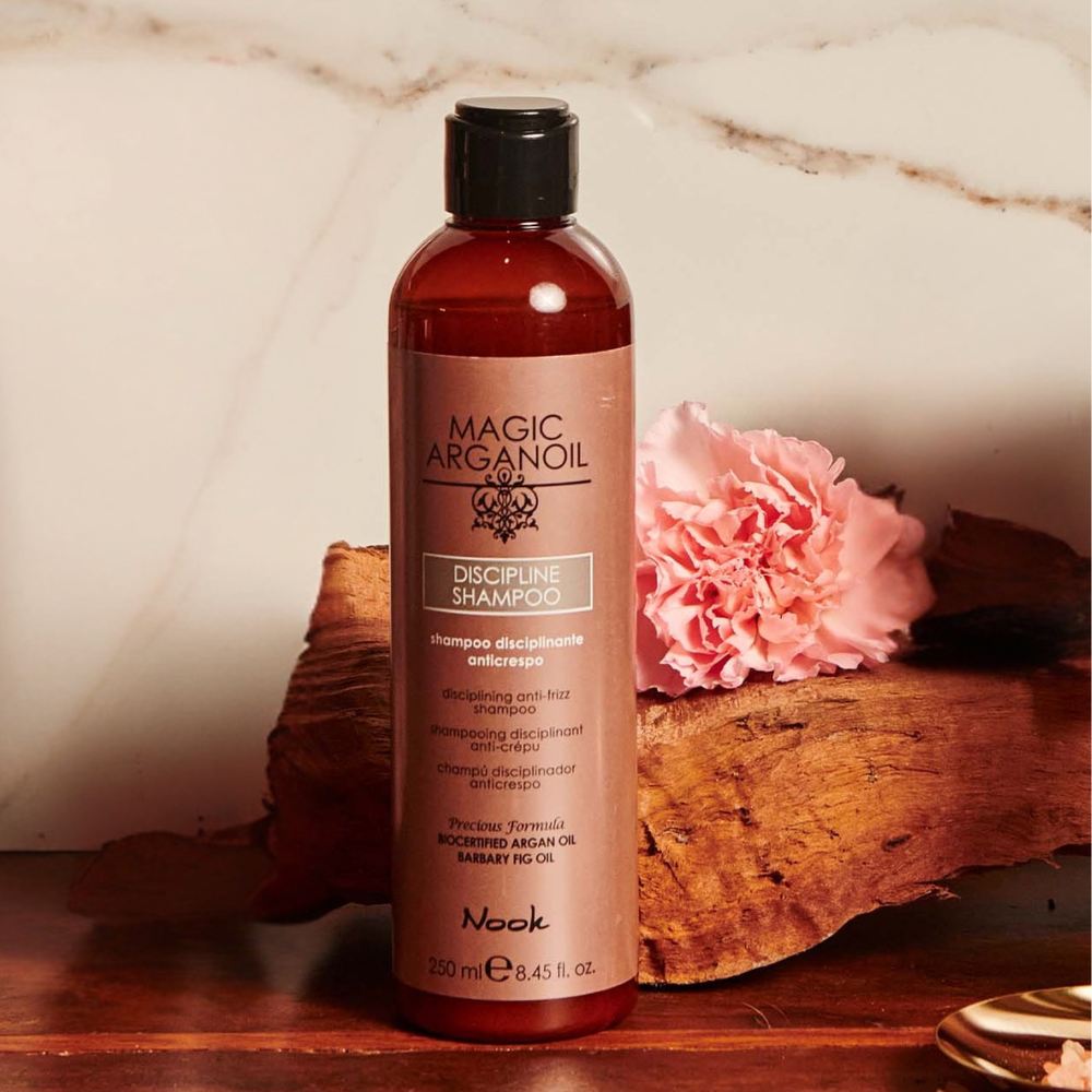 Nook magic arganoil DISCIPLINE plaukus suvaldantis šampūnas