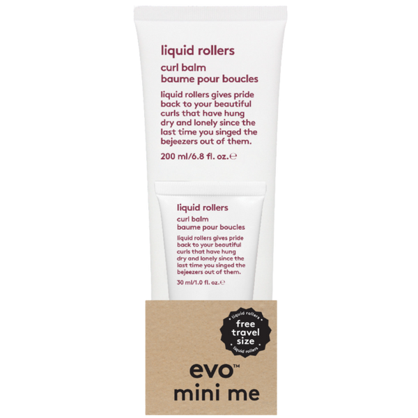 evo mini me: liquid rollers balzams cirtām + travel liquid rollers
