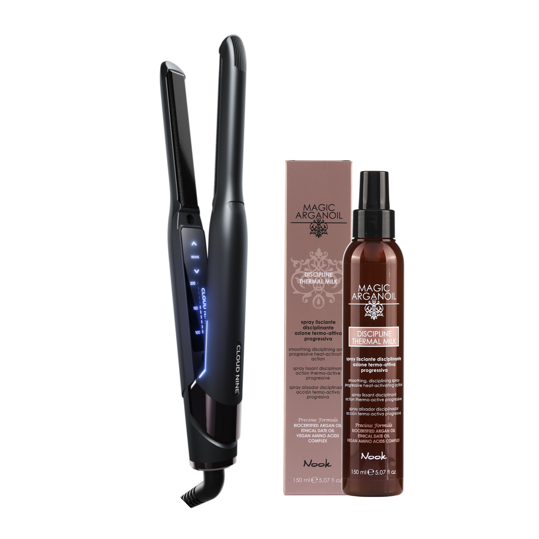Cloud Nine rinkinys “Slim Iron & Discipline Thermal Milk”
