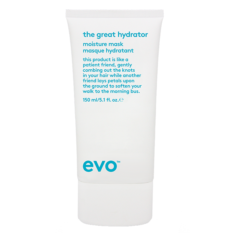 evo unconditional love hydrate: the therapist šampūns + kondicionieris + the great hydrator maska + kosmētikas somiņa