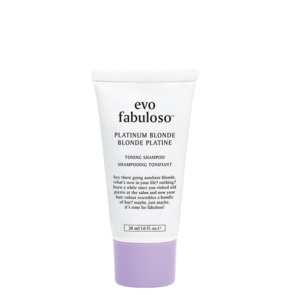 evo fabuloso platinum blonde mini tonējošs šampūns